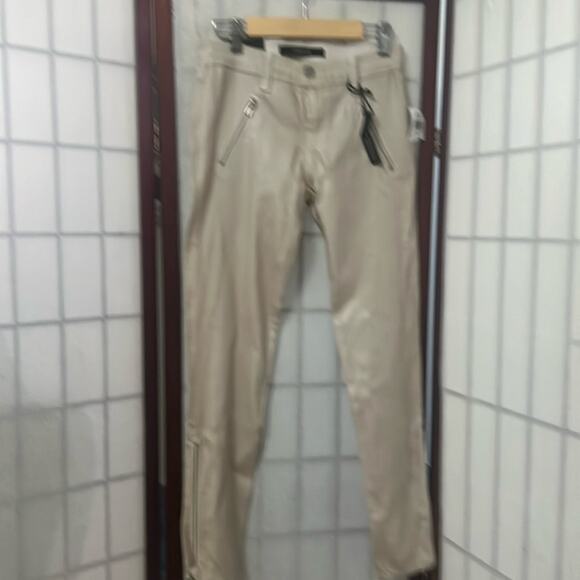 J.‎ BRAND CARNEY JEWELED ZIP MOTO CAPRI NWT JEANS SIZE 24 - Picture 1 of 11
